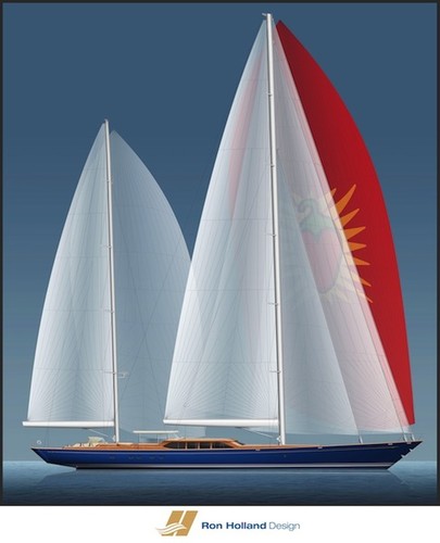 SY Christopher’s sail plan ©  SW